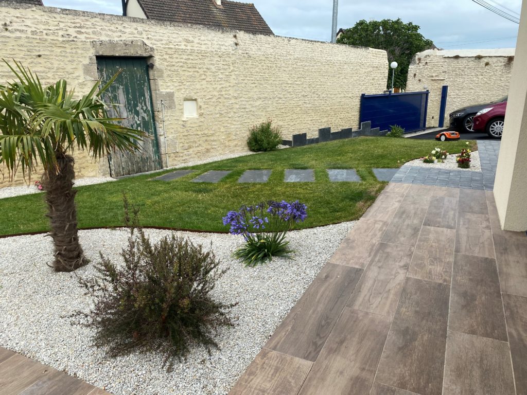 Terrasse en grés cérame_CleanPaysage_CAEN