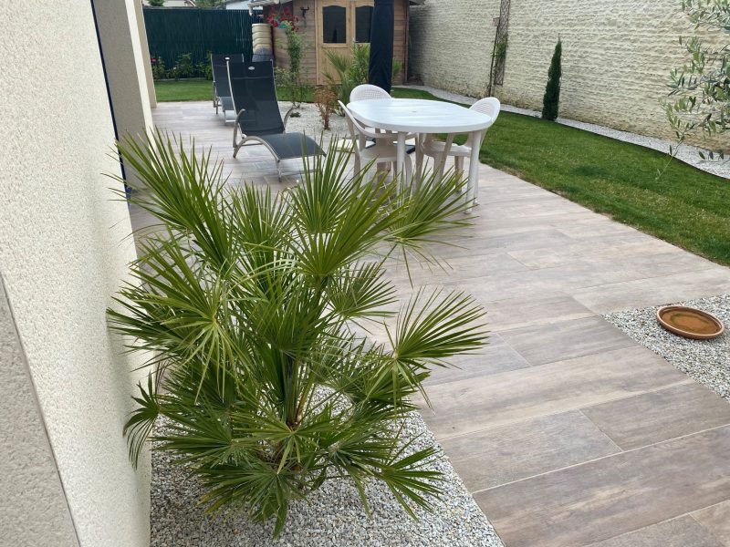 Terrasse en grés cérame_CleanPaysage_CAEN