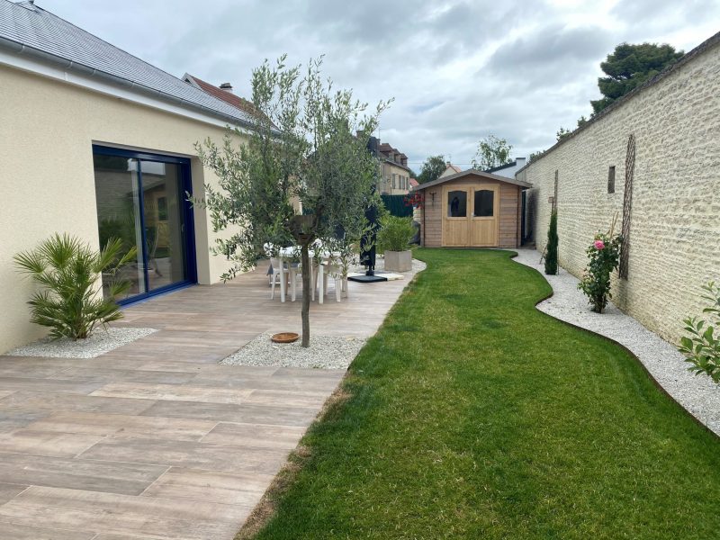 Terrasse en grés cérame_CleanPaysage_CAEN